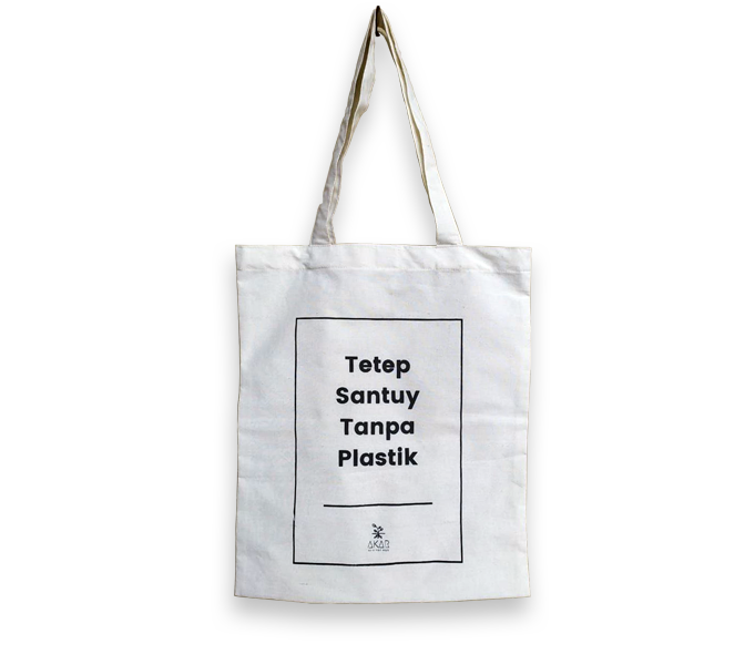 Tas Blacu sablon tetap santuy tanpa plastik